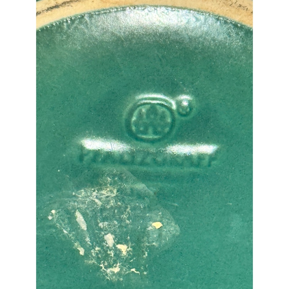 Pfaltzgraff Sugar Bowl and Creamer Set Green Stoneware USA Vintage Matte Finish - Picture 3 of 4
